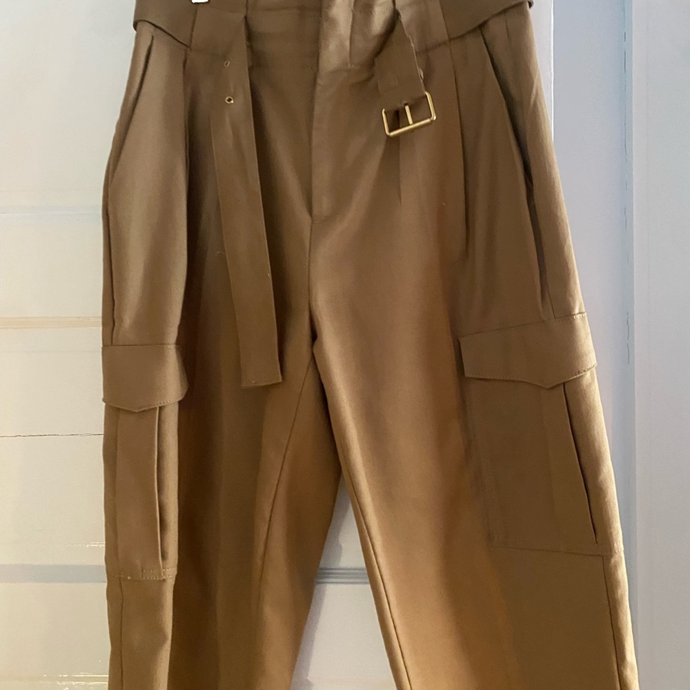 Banana Republic Petite Khaki Voyage Cargo Pant